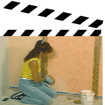 Layerd Sponge Painting